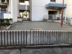 大阪市住吉区住宅 防草コンクリート工事 土木工事なら大阪市東淀川区の株式会社エム エス建設へ 求人掲載